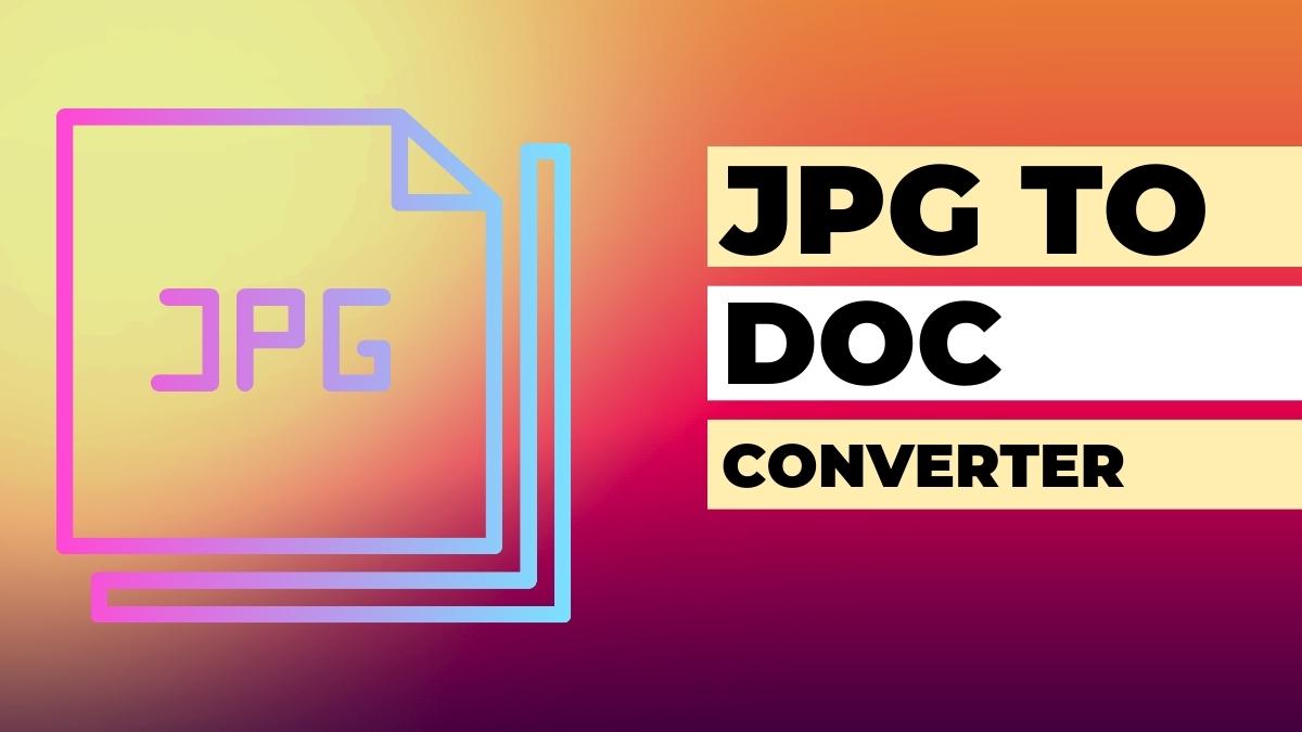 How to convert JPG to DOC for free