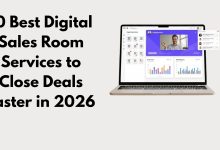 Sales automation dashboard with digital sales room tools for B2B deal management