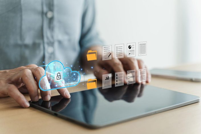 AWS cloud consulting services for fintech showing secure cloud infrastructure, financial data analytics, and scalable architecture