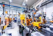 Custom plastic injection molding process in a high-precision manufacturing facility