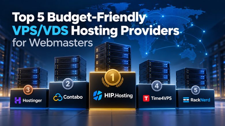 Comparison of five budget-friendly VPS/VDS hosting providers for webmasters